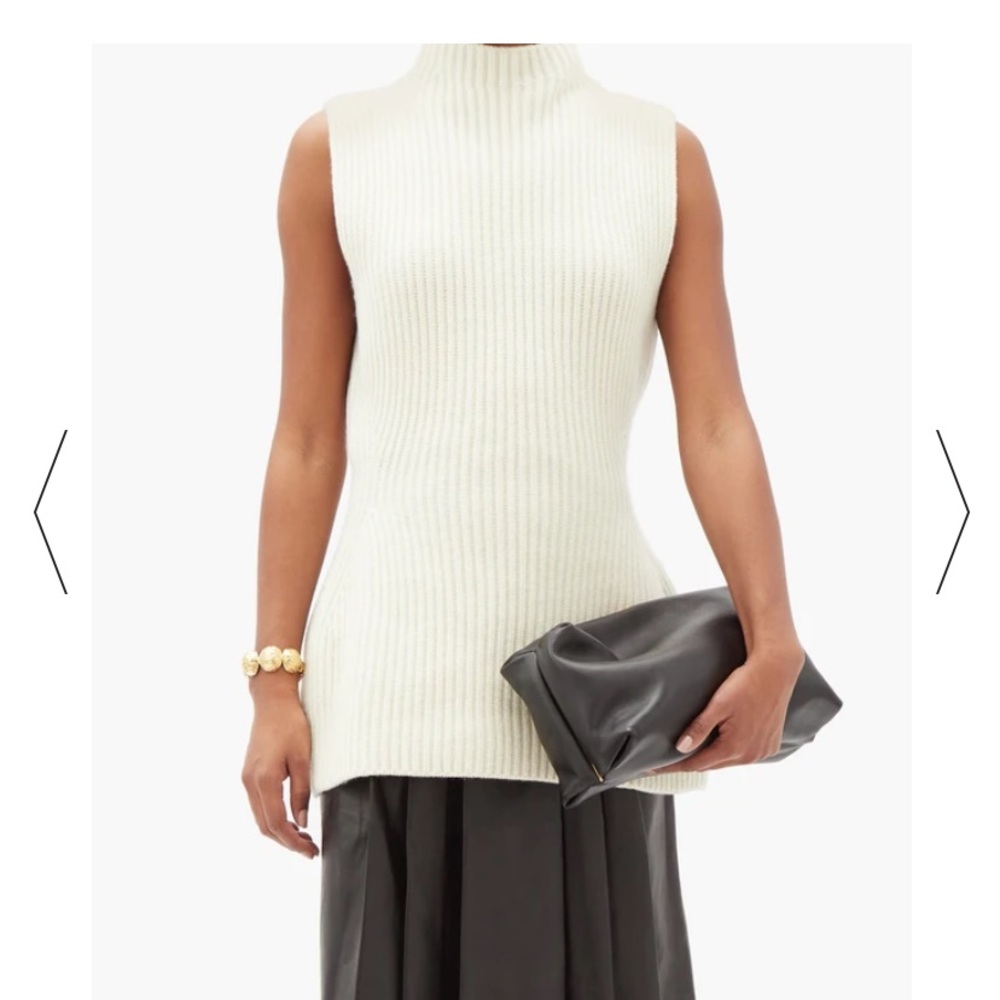 Jil Sander Black Leather Clutch